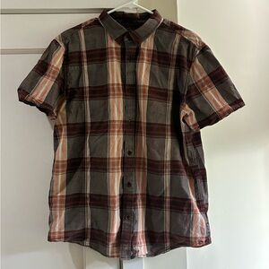 Prana Men's Multicolor Plaid Button Down Shirt